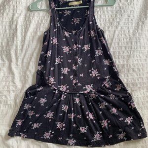 Pins and Needles vintage floral button-up tank